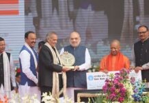 Union HM Amit Shah Sets 2027 UP Poll Tone In Lucknow, Attacks SP-BSP-Congress And Seeks Thumping BJP Majority Again